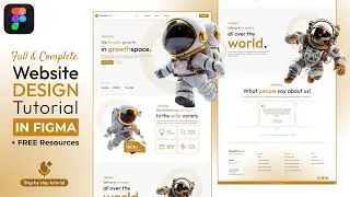 Full Website Design Figma Tutorial || FREE Resources || DVxUI
