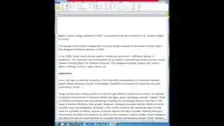 Advanced Word. Create a master document and insert other documents