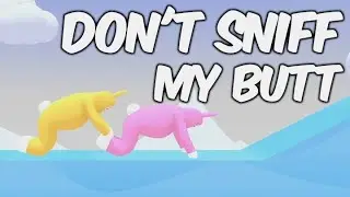 butt grabbing - Super Bunny Man Co-op Funny Moments