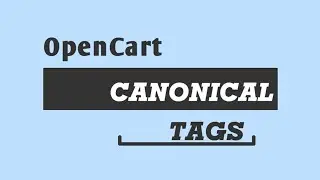 Canonical Tag OpenCart Extension
