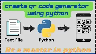 Create a QR code generator using Python | Python projects | #Python_Coderssss #QR #python