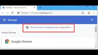 “Your browser is Managed by your organization” Virus |  Fix browser is Managed by your organization
