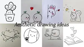 Aesthetic drawing ideas for beginners simple and easy drawing must try