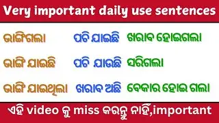 ଇଂଲିଶ କହିବା ଏହି video ରୁ ଶିଖନ୍ତୁ | daily use english short sentences in odia | learn spoken English