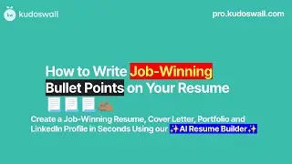 Resume Bullet Points That Win: Learn, Craft & Conquer