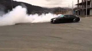 Дрифт на мерседесе CLS 55 AMG