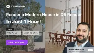 Render a Modern House in D5 Render – In Just 1 Hour!