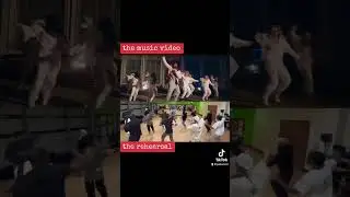 the rehearsal vs the music video 
