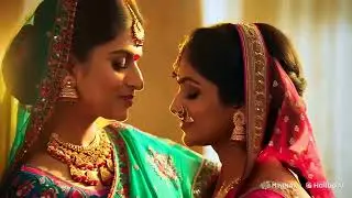 russian lesbian kissing indian Lesbian