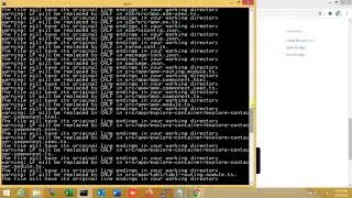 ionic framework setup-using mongodb,nodejs,npm,on windows 10