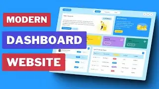 Responsive Dashboard Website using HTML and CSS only | Admin Dashboard Website