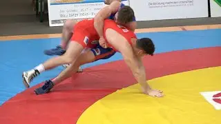 Wrestling / Ringen LM Sachsen 2024, Gelenau, Junioren, 87 kg, GR, Barbieru - Znamenacek