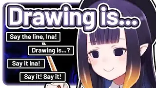 Ina tried so hard not to say the line... 【Hololive EN】