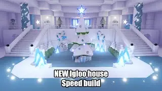 NEW Igloo house Aesthetic Speed build in Adopt me Roblox