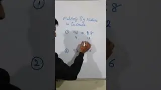 short trick to multiply big numbers in seconds I vedic maths trick