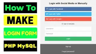 How to Make Login Form in PHP and MySQL | How To Create A Login System In PHP For Beginners