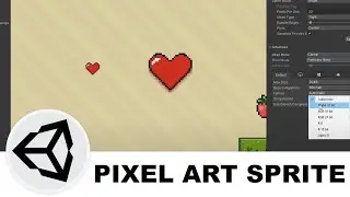 How to set up single Pixel Art sprite | Unity tutorial