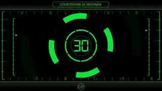 COUNTDOWN Timer 30 sec ( v 225 ) Clock with Sound Effects and Voice 4k