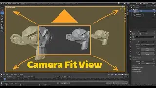 Blender Camera Fit View - Camera from View - Default method and the Add-On