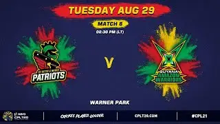 LIVE | St Kitts & Nevis Patriots vs Guyana Amazon Warriors | CPL 2021