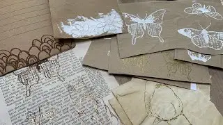 TUTORIAL - make ephemera with Rubber dance stamps
