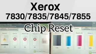 Xerox 7835 7855 How To Reset Toner Chip | Toner chip reset kaise kre #xerox #reset #chip