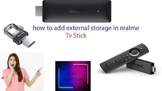 how to add external storage in realme tv stick in hindi/realme tv stick main pendrive kaise jode