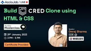 Build CRED Clone using HTML CSS | Project Making Workshop | HTML and CSS