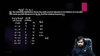 Ex 14 1 q3, q4, q5, class 10 math CBSE NCERT missing frequency statistics (English Medium)