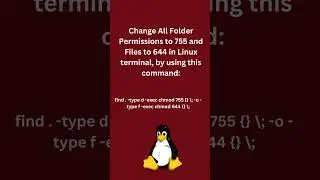 Set All Folder Permissions to 755 and Files to 644 