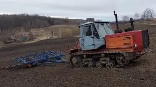 первая культивация 2023 трактор хтз т150гусеничный 🙆‍♂️🚜😀👍