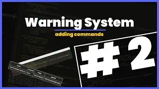 [NEW] Discord Warning System | Adding Commands | Part Two | Python