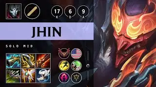 Jhin Mid vs Yasuo: Legendary - NA Grandmaster Patch 14.17