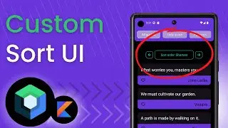 Custom LazyColumn Sort UI Jetpack Compose