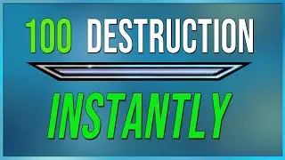 Level 100 DESTRUCTION Instantly in Skyrim!