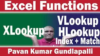 VLookup Hlookup Index Match Xlookup
