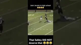 Josh Jacobs Highschool Highlights are WILD #nfl #joshjacobs #highlights