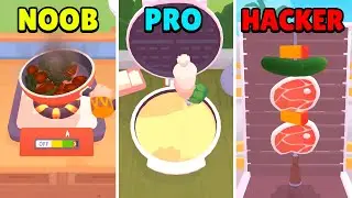 NOOB vs PRO vs HACKER | The Cook - 3D Cooking Game | Gameplay (Android/iOS)
