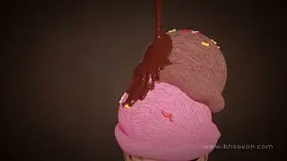 CONE ICE-CREAM 3D COMMERCIAL | BLENDER 3D