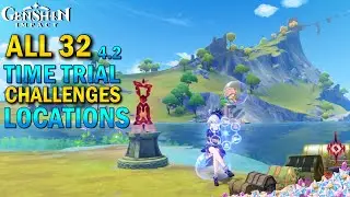 All 32 Time Trial Challenges - Fontaine - Genshin Impact 4.2 #Genshinimpact #GBSLight