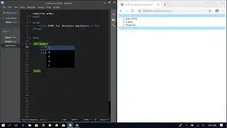 8.  Lists in HTML 5