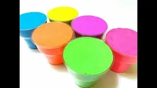 Learn Colors with Kinetic Sand Cups Eggs Toys Surprise Fun For Kids
