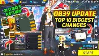 10 Biggest Changes In OB39 Update | OB39 Update Free Fire | Pink Diamond Return 🔥