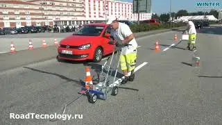Нанесение холодного пластика ручной кареткой