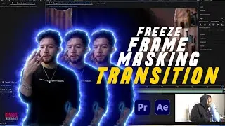 Freeze Frame Masking Transition [Premiere Pro/After Effects] #EditingTutorial