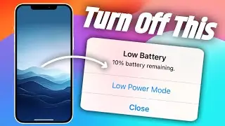 How To Disable Low Battery Warning On iPhone | How To Turn Off Low Battery Notification iPhone |