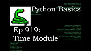 Python Basics Tutorial Time Module || Digital Clock Series
