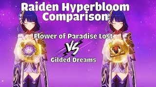 RAIDEN HYPERBLOOM Flower of Paradise Lost VS Gilded Dreams COMPARISON