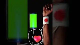 Broken heart  green  screen