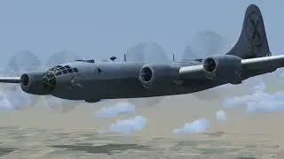 Landing the Boeing B 29 Superfortress at Davis Monthan AFB